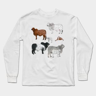 Brahman Cattle Transparent Long Sleeve T-Shirt